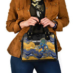 Custom Eels Shoulder Handbag Eel Mascot With Aboriginal Indigenous