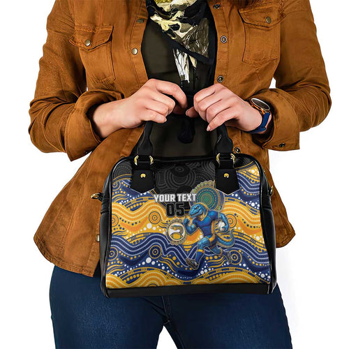 Custom Eels Shoulder Handbag Eel Mascot With Aboriginal Indigenous