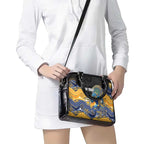 Custom Eels Shoulder Handbag Eel Mascot With Aboriginal Indigenous