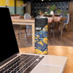 Custom Eels Skinny Tumbler Eel Mascot With Aboriginal Indigenous