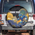 Custom Eels Spare Tire Cover Eel Mascot With Aboriginal Indigenous