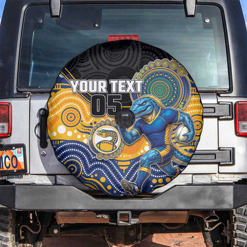 Custom Eels Spare Tire Cover Eel Mascot With Aboriginal Indigenous