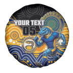Custom Eels Spare Tire Cover Eel Mascot With Aboriginal Indigenous