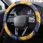 Eels Steering Wheel Cover Eel Mascot With Aboriginal Indigenous