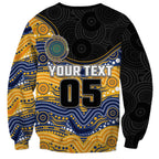 Custom Eels Sweatshirt Eel Mascot With Aboriginal Indigenous