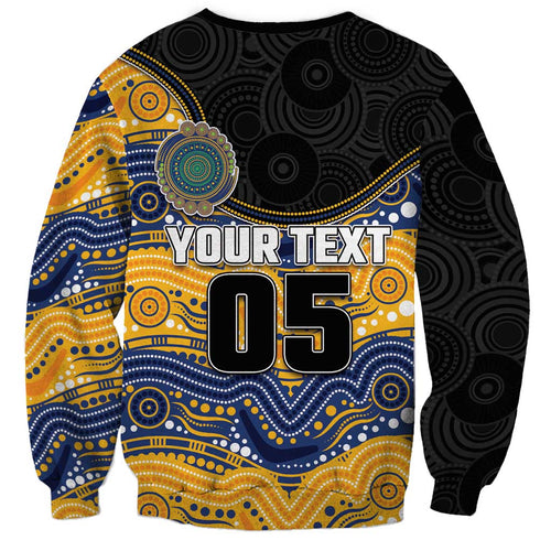 Custom Eels Sweatshirt Eel Mascot With Aboriginal Indigenous