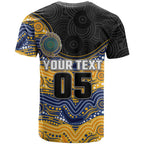 Custom Eels T Shirt Eel Mascot With Aboriginal Indigenous