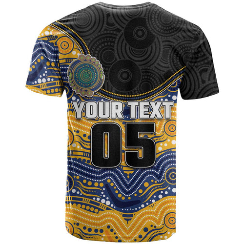 Custom Eels T Shirt Eel Mascot With Aboriginal Indigenous