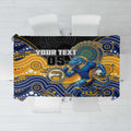 Custom Eels Tablecloth Eel Mascot With Aboriginal Indigenous