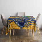 Custom Eels Tablecloth Eel Mascot With Aboriginal Indigenous