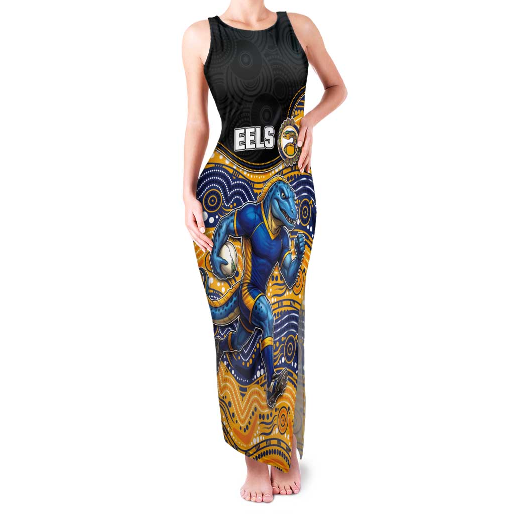Custom Eels Tank Maxi Dress Eel Mascot With Aboriginal Indigenous