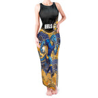 Custom Eels Tank Maxi Dress Eel Mascot With Aboriginal Indigenous