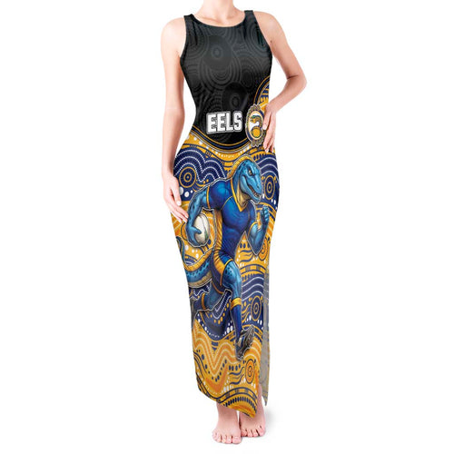Custom Eels Tank Maxi Dress Eel Mascot With Aboriginal Indigenous