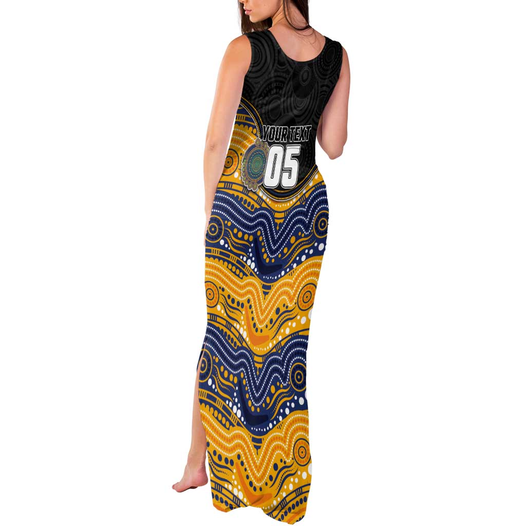 Custom Eels Tank Maxi Dress Eel Mascot With Aboriginal Indigenous