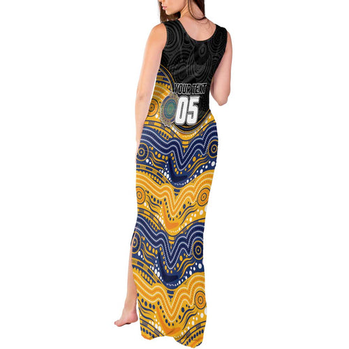 Custom Eels Tank Maxi Dress Eel Mascot With Aboriginal Indigenous