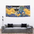 Custom Eels Tapestry Eel Mascot With Aboriginal Indigenous