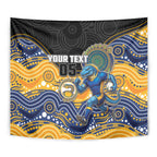 Custom Eels Tapestry Eel Mascot With Aboriginal Indigenous