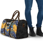 Custom Eels Travel Bag Eel Mascot With Aboriginal Indigenous