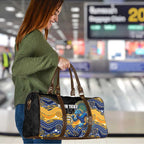 Custom Eels Travel Bag Eel Mascot With Aboriginal Indigenous