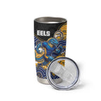 Custom Eels Tumbler Cup Eel Mascot With Aboriginal Indigenous