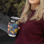 Custom Eels Tumbler Cup Eel Mascot With Aboriginal Indigenous