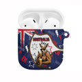 Australia Flag Day AirPods Case Cool Kangaroo Beer Aussie Aussie Oi Oi
