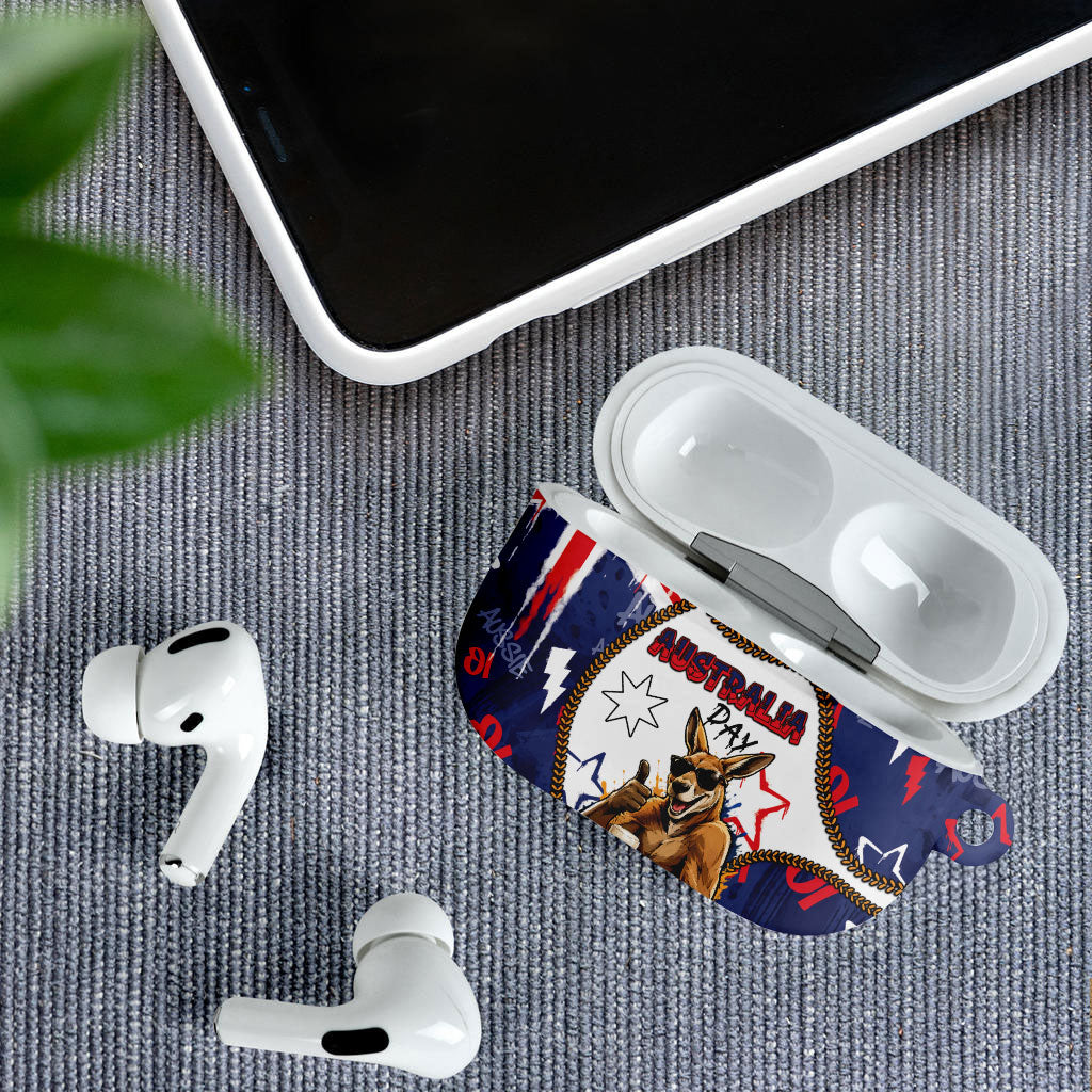 Australia Flag Day AirPods Case Cool Kangaroo Beer Aussie Aussie Oi Oi