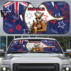Australia Flag Day Auto Sun Shade Cool Kangaroo Beer Aussie Aussie Oi Oi