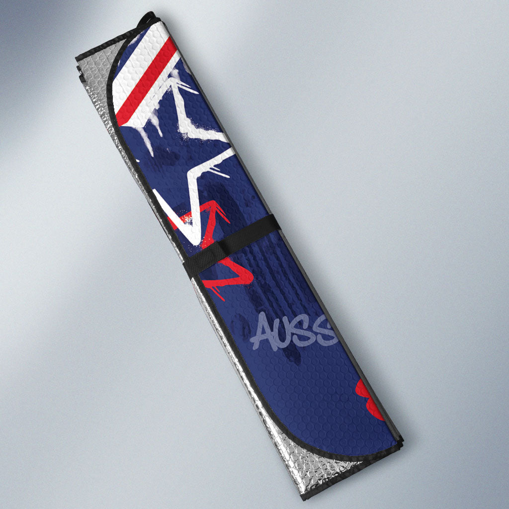Australia Flag Day Auto Sun Shade Cool Kangaroo Beer Aussie Aussie Oi Oi