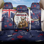 Australia Flag Day Back Car Seat Cover Cool Kangaroo Beer Aussie Aussie Oi Oi