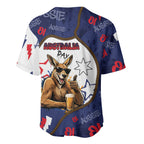 Australia Flag Day Baseball Jersey Cool Kangaroo Beer Aussie Aussie Oi Oi