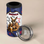 Australia Flag Day 4 in 1 Can Cooler Tumbler Cool Kangaroo Beer Aussie Aussie Oi Oi