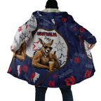 Australia Flag Day Cloak Cool Kangaroo Beer Aussie Aussie Oi Oi