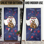 Australia Flag Day Door Cover Cool Kangaroo Beer Aussie Aussie Oi Oi