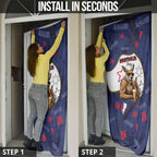 Australia Flag Day Door Cover Cool Kangaroo Beer Aussie Aussie Oi Oi