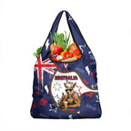 Australia Flag Day Grocery Bag Cool Kangaroo Beer Aussie Aussie Oi Oi