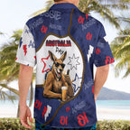 Australia Flag Day Hawaiian Shirt Cool Kangaroo Beer Aussie Aussie Oi Oi
