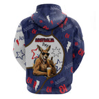 Australia Flag Day Hoodie Cool Kangaroo Beer Aussie Aussie Oi Oi