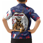 Australia Flag Day Kid Hawaiian Shirt Cool Kangaroo Beer Aussie Aussie Oi Oi