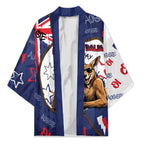 Australia Flag Day Kimono Cool Kangaroo Beer Aussie Aussie Oi Oi