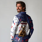 Australia Flag Day Long Sleeve Polo Shirt Cool Kangaroo Beer Aussie Aussie Oi Oi