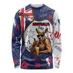Australia Flag Day Long Sleeve Shirt Cool Kangaroo Beer Aussie Aussie Oi Oi