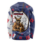 Australia Flag Day Long Sleeve Shirt Cool Kangaroo Beer Aussie Aussie Oi Oi