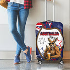 Australia Flag Day Luggage Cover Cool Kangaroo Beer Aussie Aussie Oi Oi