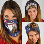 Australia Flag Day Neck Gaiter Cool Kangaroo Beer Aussie Aussie Oi Oi