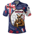 Australia Flag Day Polo Shirt Cool Kangaroo Beer Aussie Aussie Oi Oi