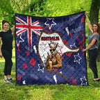 Australia Flag Day Quilt Cool Kangaroo Beer Aussie Aussie Oi Oi