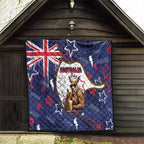 Australia Flag Day Quilt Cool Kangaroo Beer Aussie Aussie Oi Oi