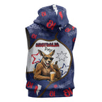 Australia Flag Day Sleeveless Zip Hoodie Cool Kangaroo Beer Aussie Aussie Oi Oi