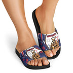 Australia Flag Day Slide Sandals Cool Kangaroo Beer Aussie Aussie Oi Oi